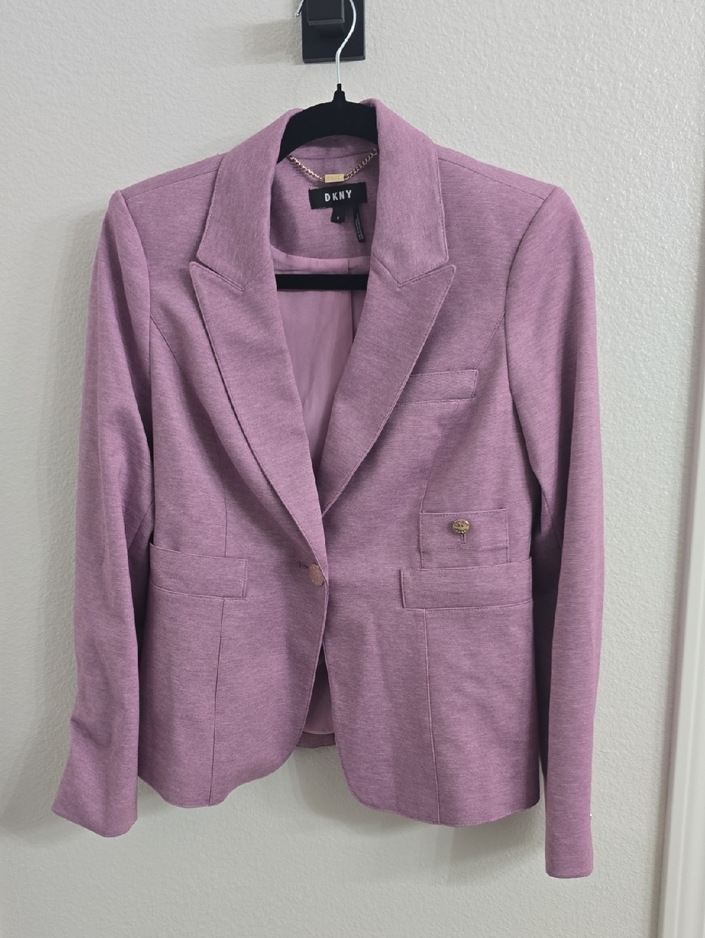 DKNY Lilac-Pink Tailored Women's Blazer